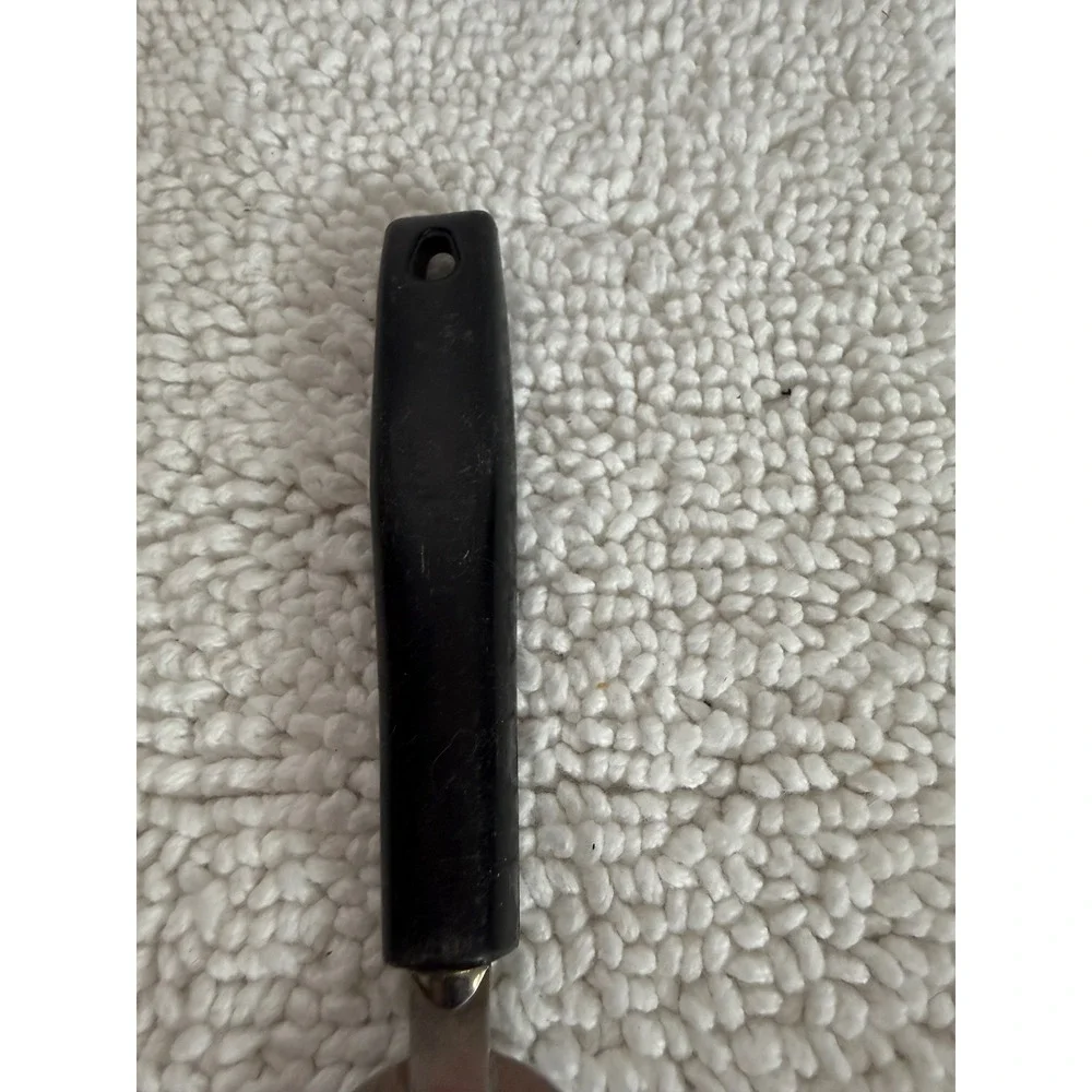Vintage EKCO USA Stainless Steel Spatula‎ Black Handle Baking Frosting Spreader